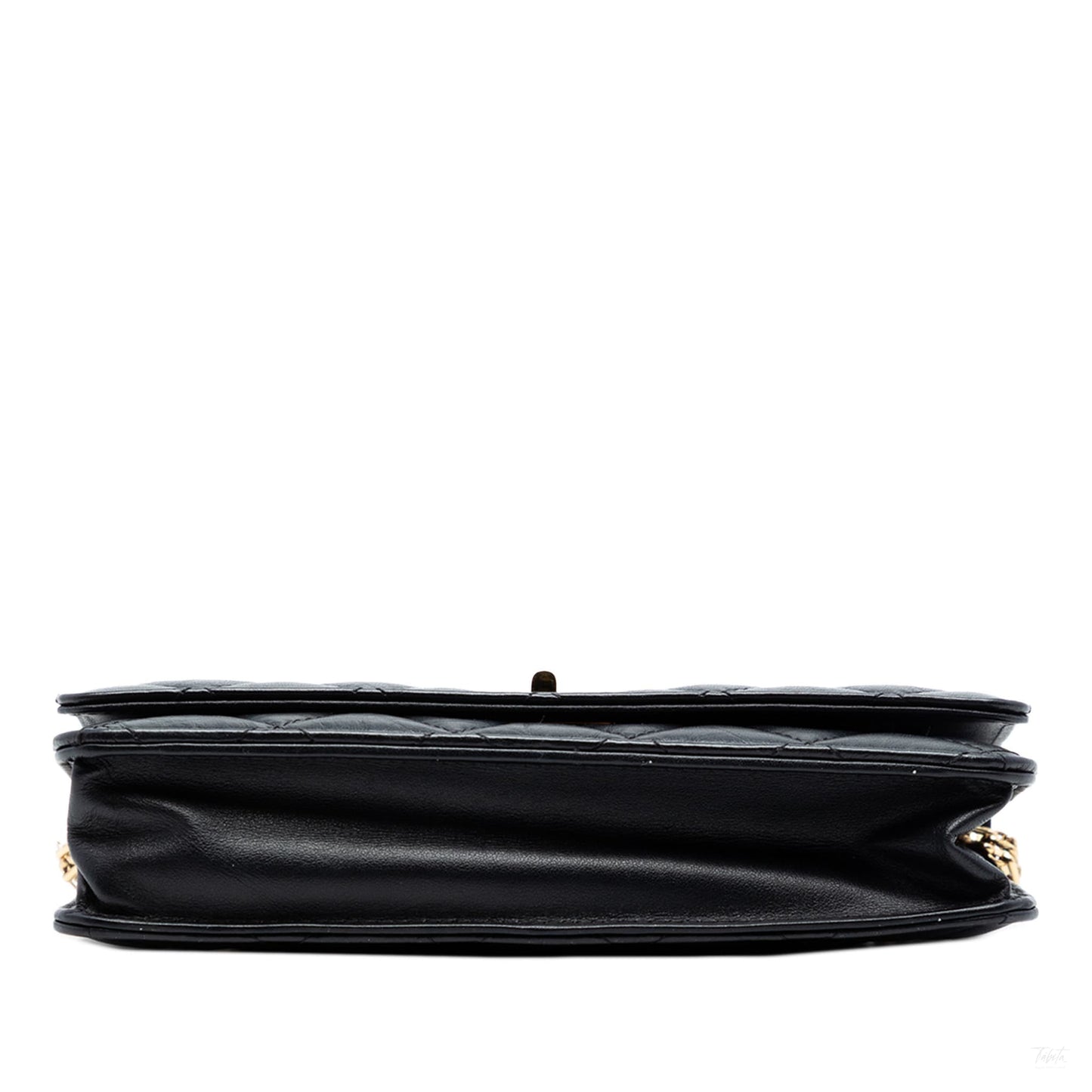 Second hand Chanel 2.55 Reissue Aged Calfskin Leather Wallet on Chain Clutch Black - Tabita Bags