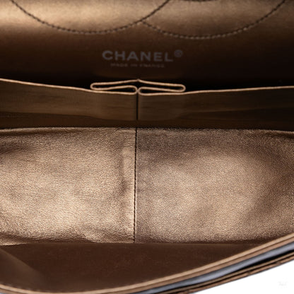 Second hand Chanel 2.55 Reissue Maxi Calfskin Leather Matelassè Flap Shoulder Bag Brown - Tabita Bags