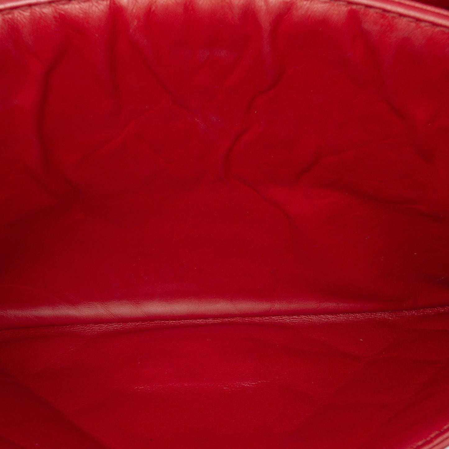 Second hand Chanel 2.55 Reissue Maxi Lambskin Leather Matelassè Flap Shoulder Bag Red - Tabita Bags