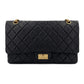 Second hand Chanel 2.55 Reissue Maxi Matelassè Lambskin Leather 2 - Ways Flap Bag Black - Tabita Bags