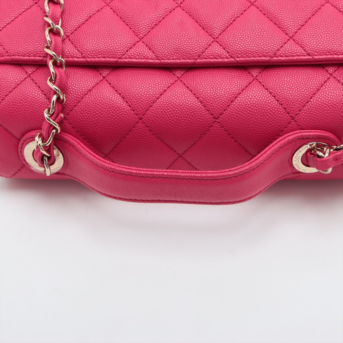 Second hand Chanel Affinity Caviar Leather Bag Pink - Tabita Bags