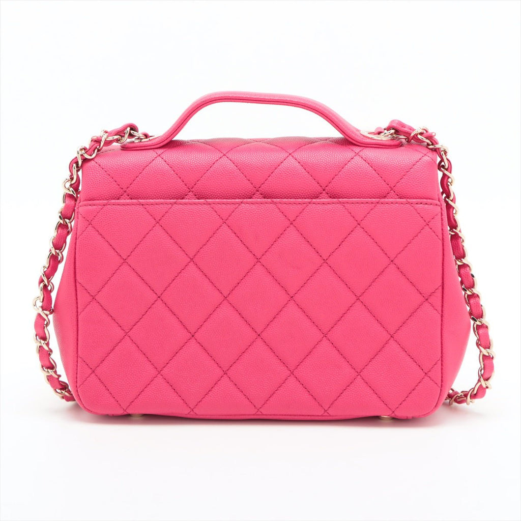 Second hand Chanel Affinity Caviar Leather Bag Pink - Tabita Bags