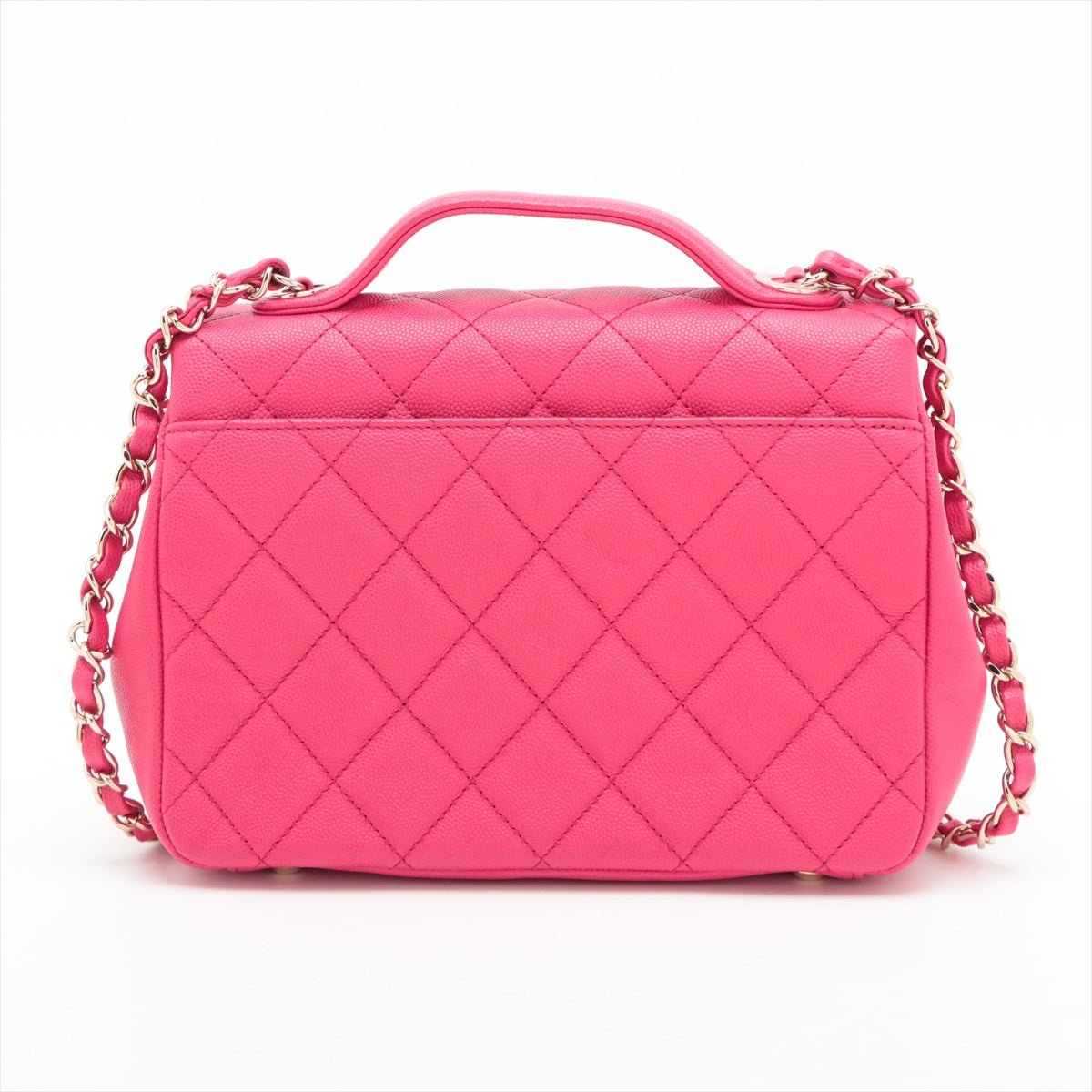 Second hand Chanel Affinity Caviar Leather Bag Pink - Tabita Bags