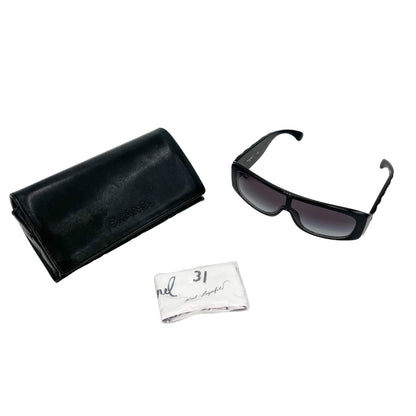 Second hand Chanel Aviator Sunglasses Acetate Black - Tabita Bags