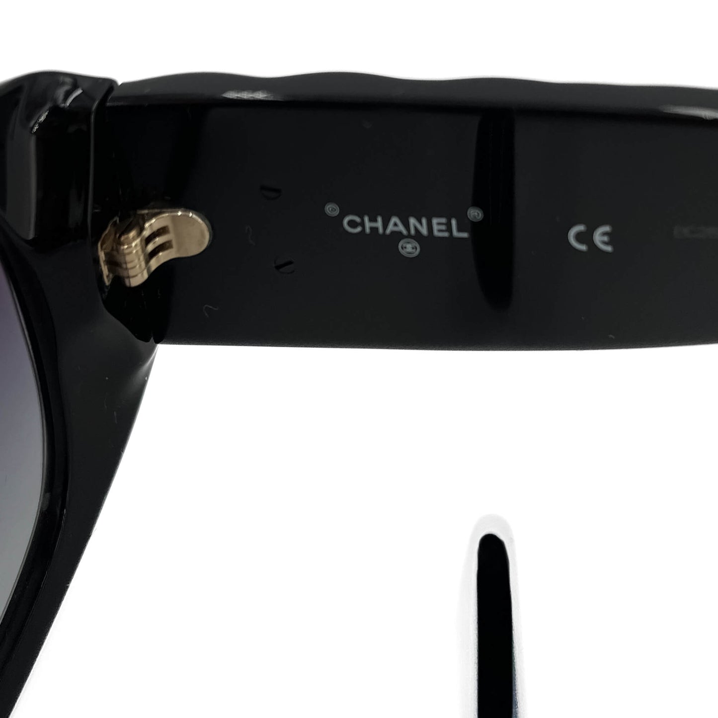 Second hand Chanel Aviator Sunglasses Acetate Black - Tabita Bags