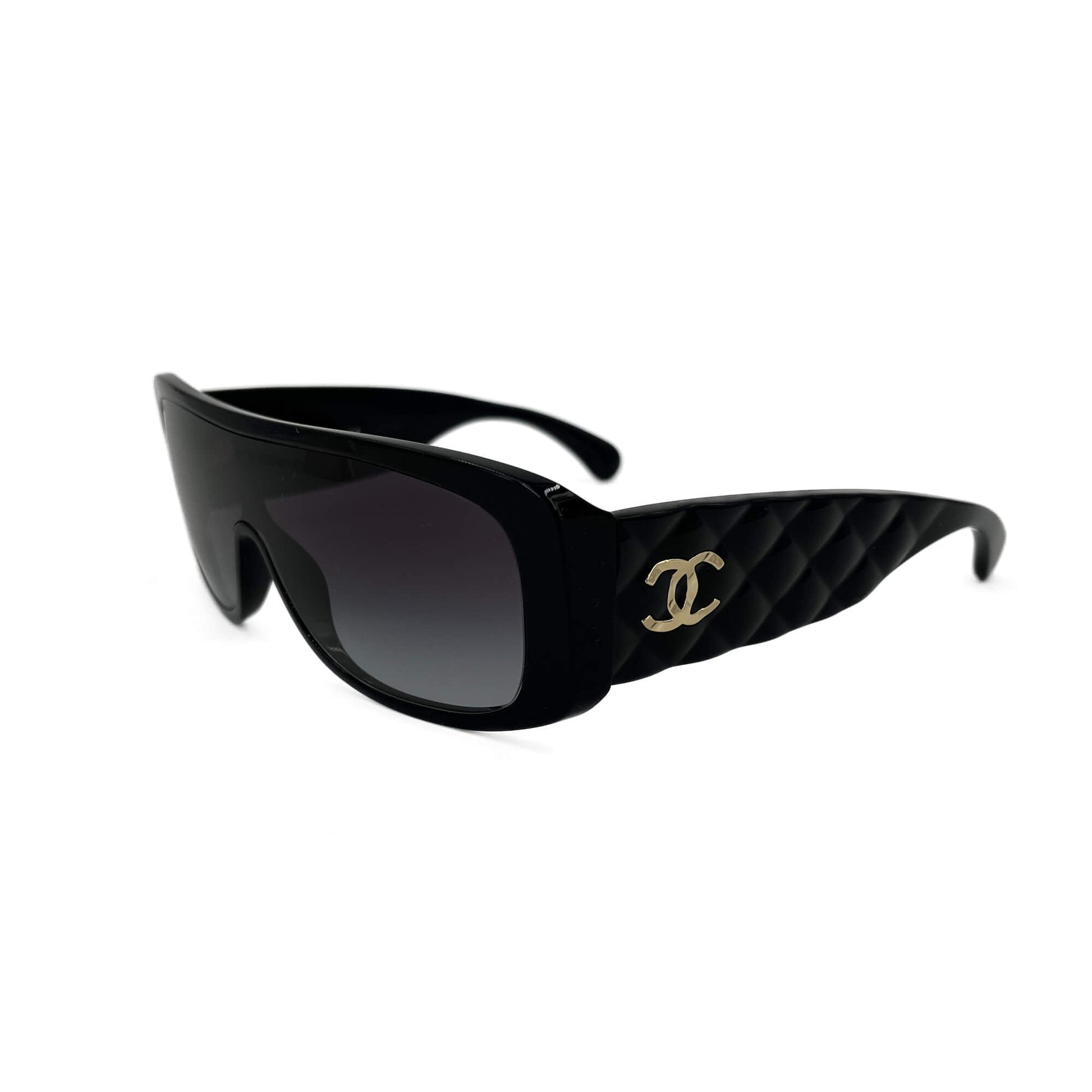 Second hand Chanel Aviator Sunglasses Acetate Black - Tabita Bags