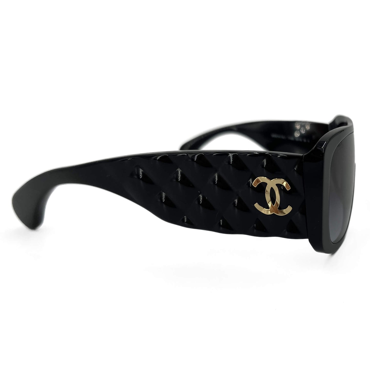 Second hand Chanel Aviator Sunglasses Acetate Black - Tabita Bags