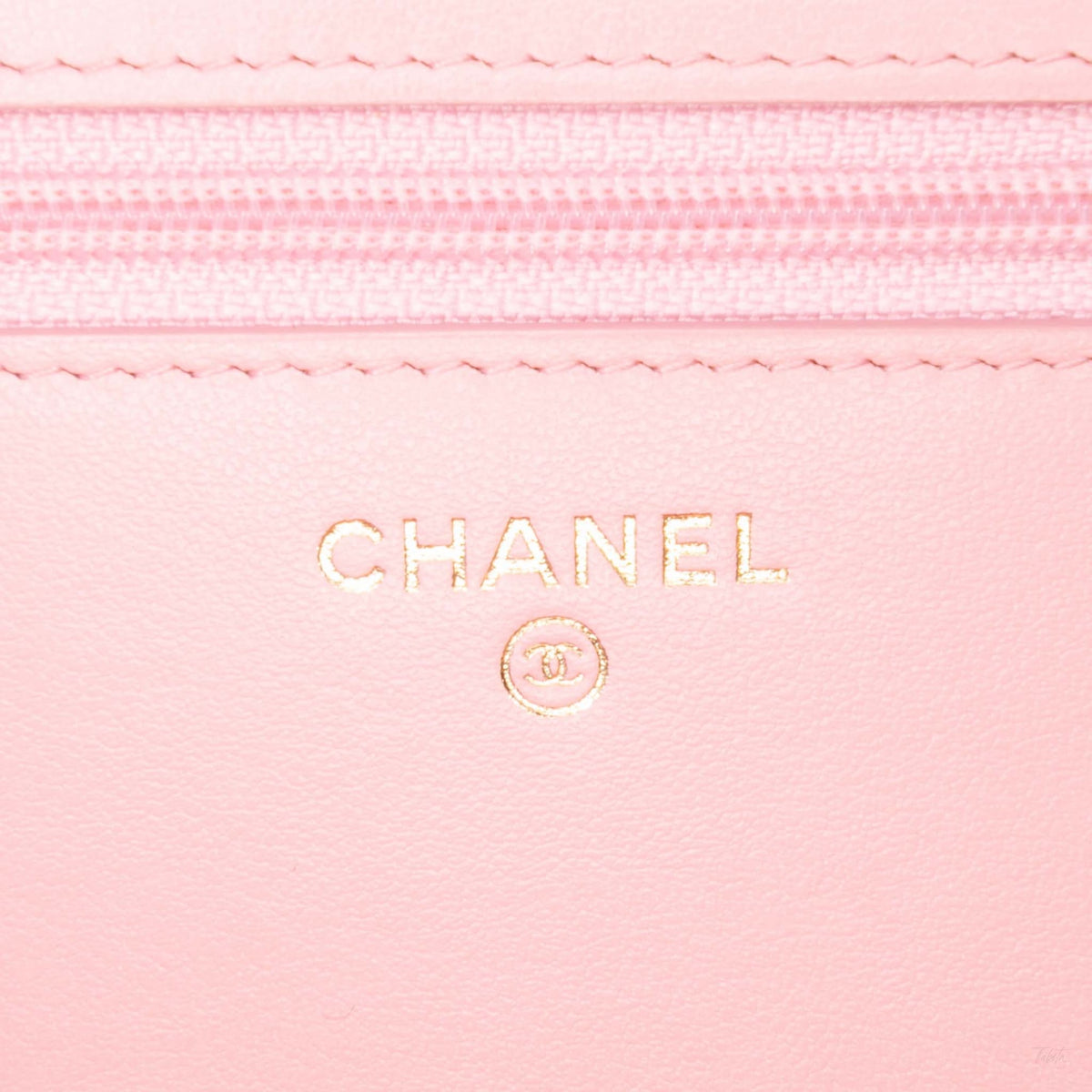 Second hand Chanel Boy Caviar Leather Quilted Wallet on Chain Crossbody Pink - Tabita Bags