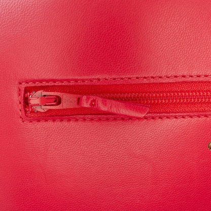 Second hand Chanel Boy Caviar Leather Quilted Wallet on Chain Crossbody Red - Tabita Bags