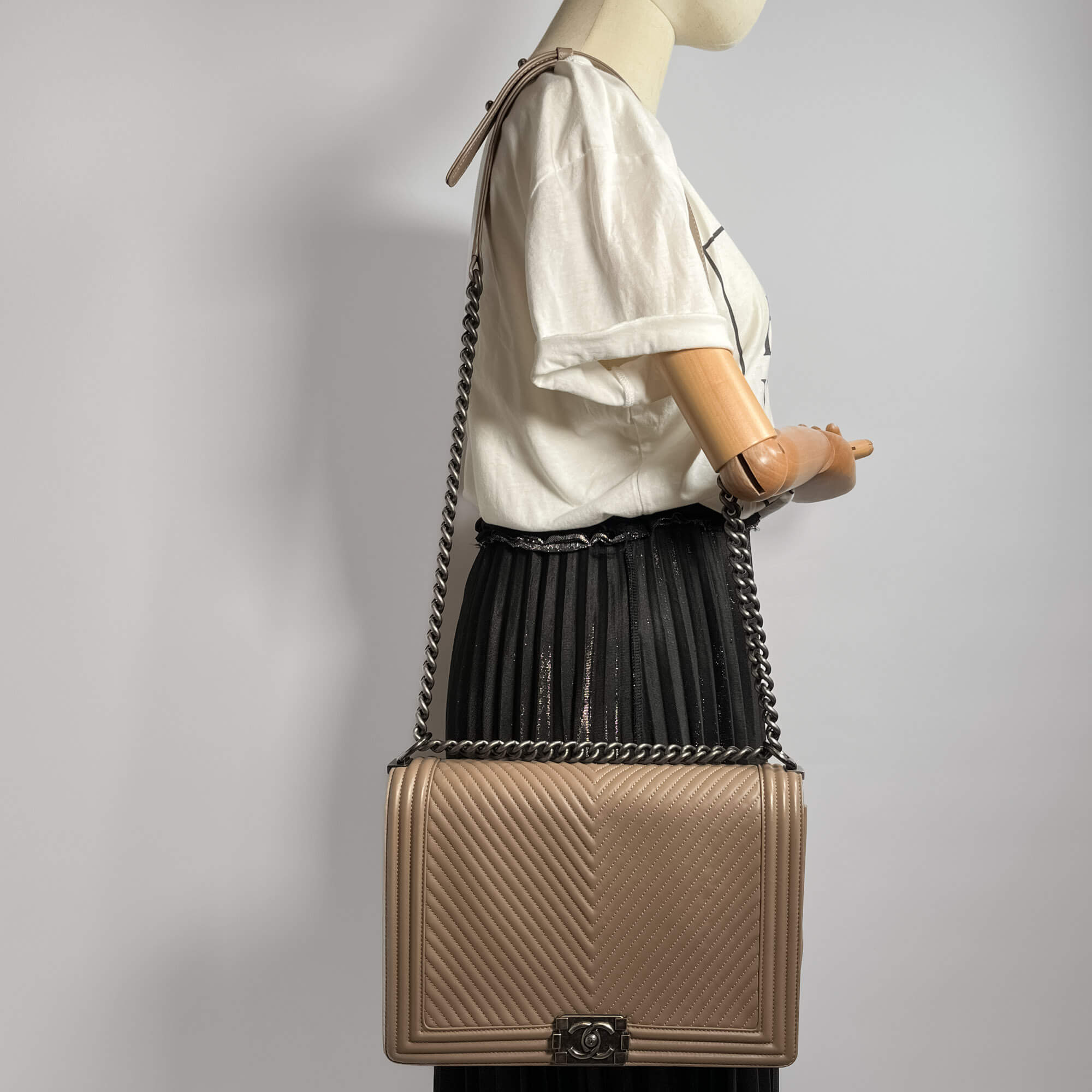 Beige boy bag hotsell