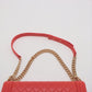 Second hand Chanel Boy Large Quilted Lambskin Leather 2 - Ways Flap Bag Coral Red - Tabita Bags