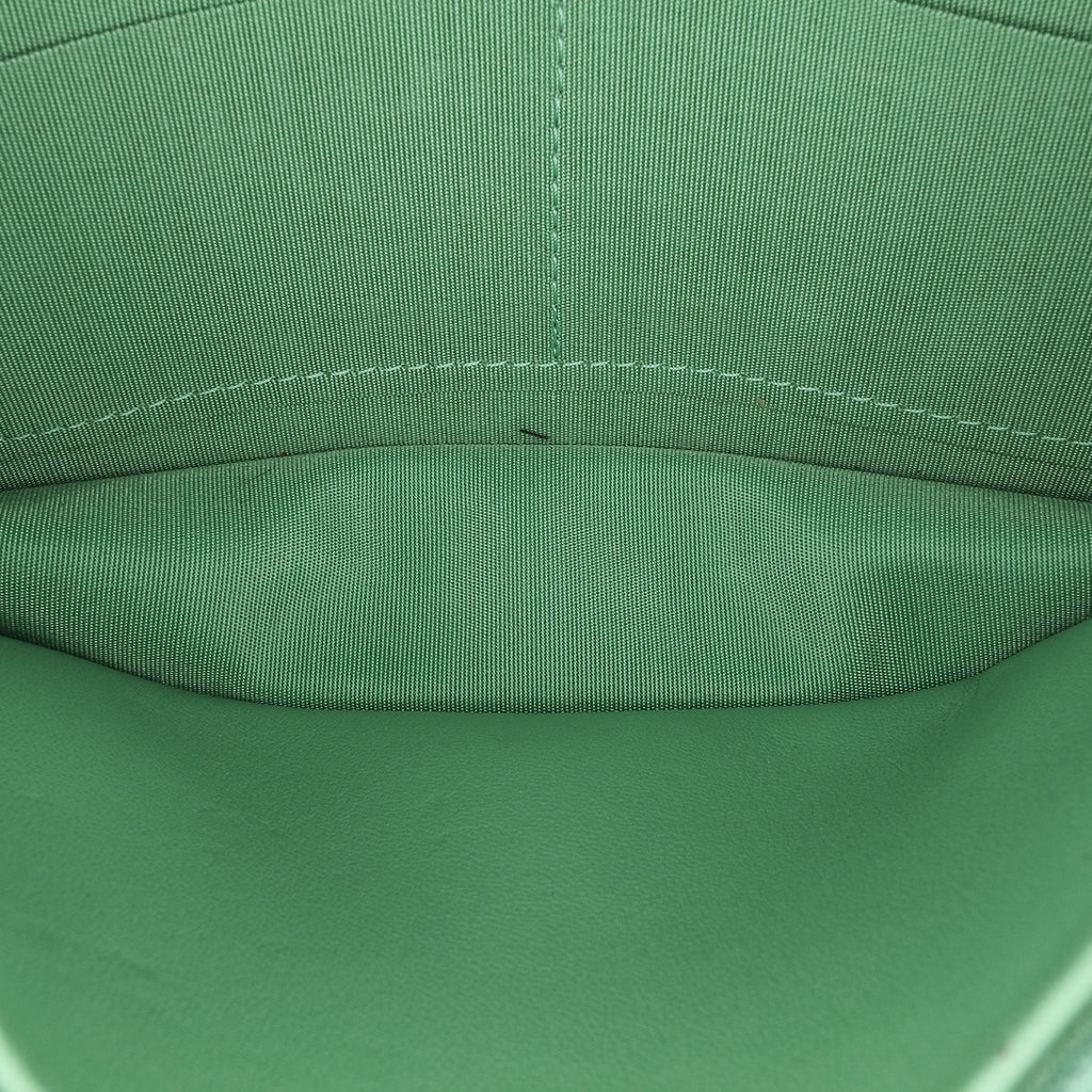 Second hand Chanel Boy Large Quilted Lambskin Leather Wallet on Chain Crossbody Green - Tabita Bags