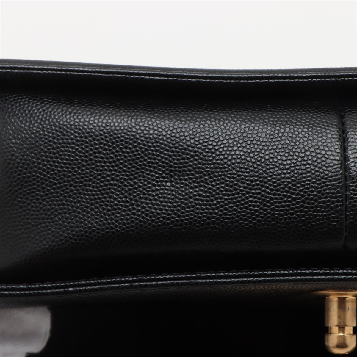 Second hand Chanel Boy Medium Caviar Leather Quilted Shoulder Bag Black - Tabita Bags