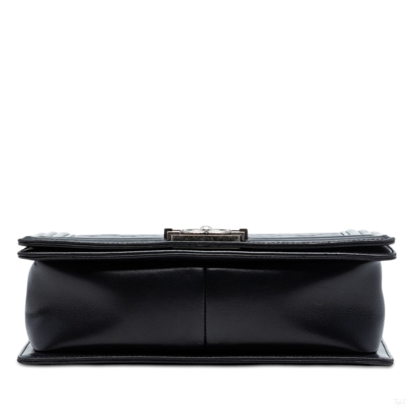 Second hand Chanel Boy Medium Quilted Lambskin Leather Bag Black - Tabita Bags