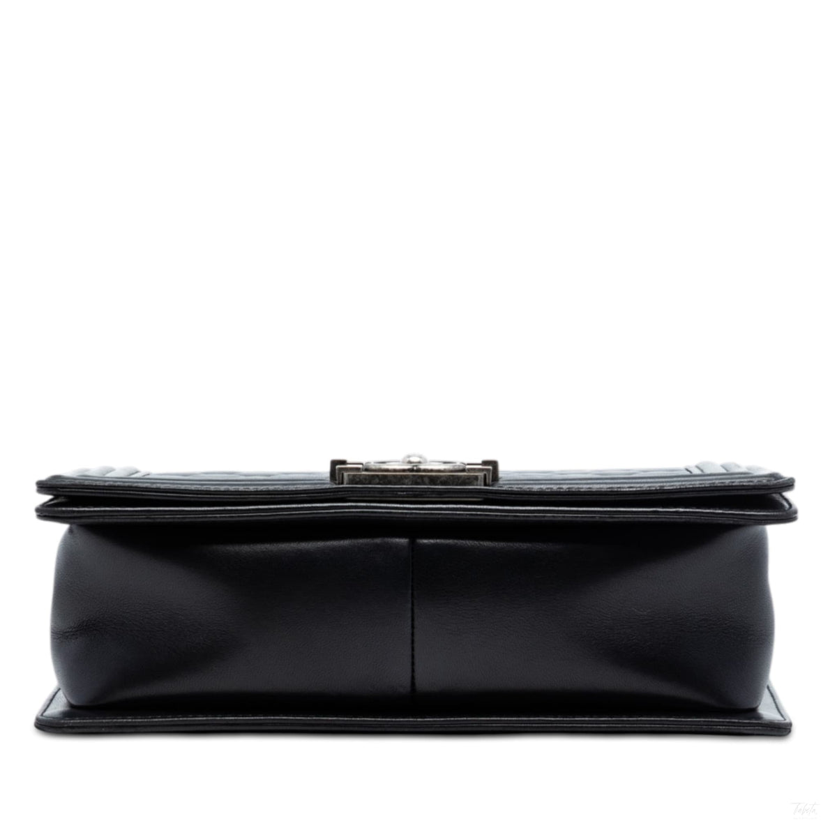 Second hand Chanel Boy Medium Quilted Lambskin Leather Bag Black - Tabita Bags