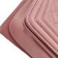 Second hand Chanel Boy Medium Quilted Lambskin Leather Bag Pink - Tabita Bags