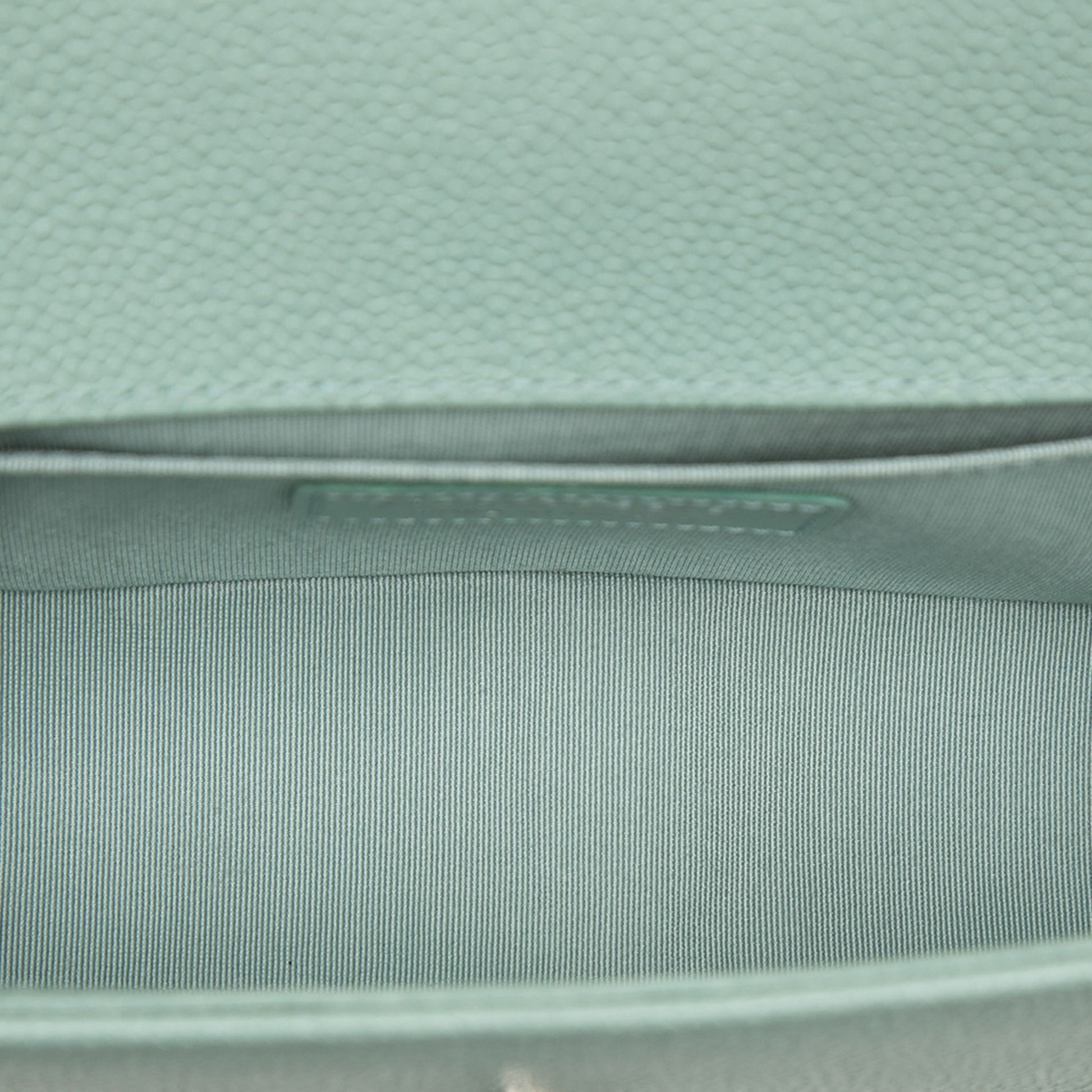 Second hand Chanel Boy Small Caviar Leather Chevron Flap Shoulder Bag Green - Tabita Bags