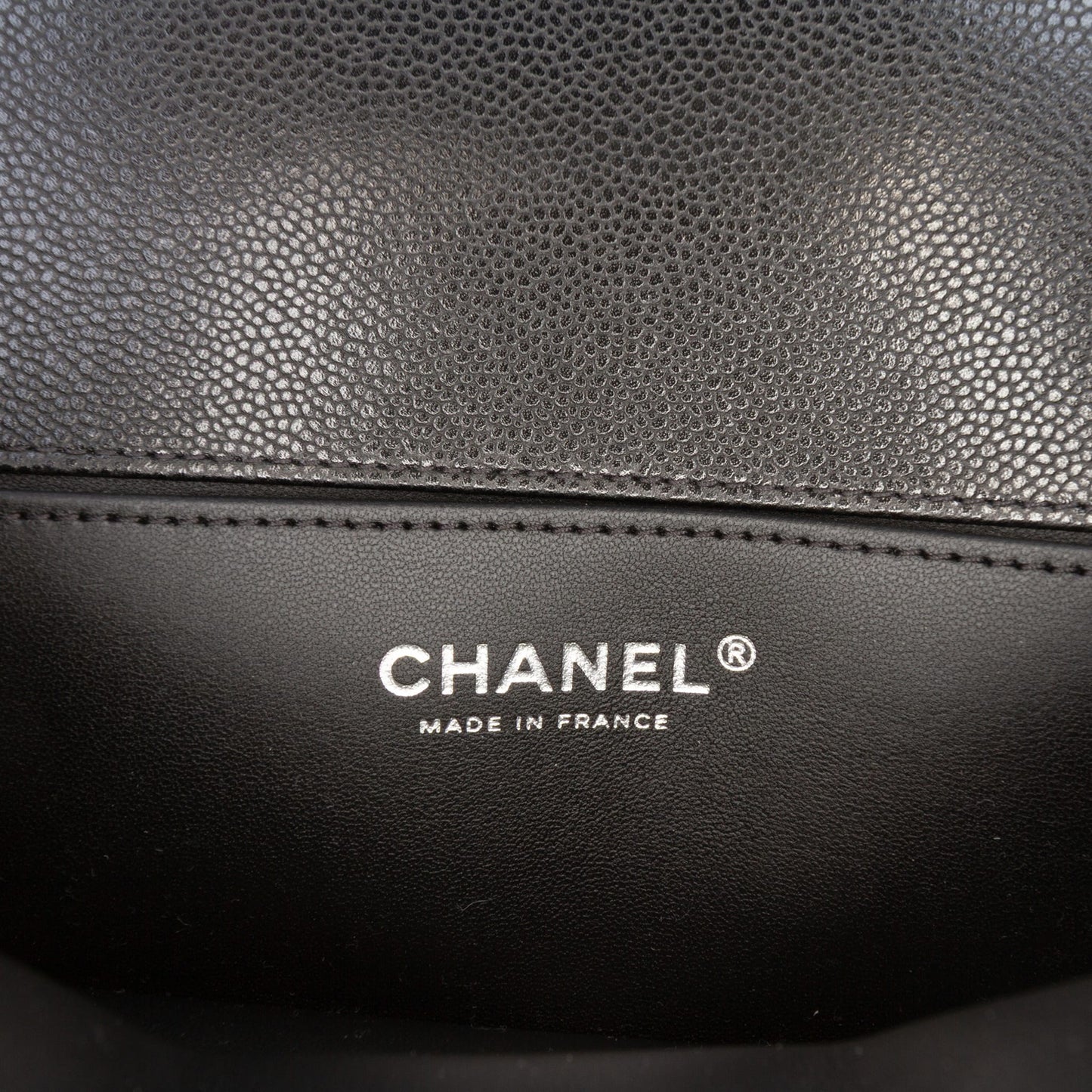 Second hand Chanel Boy Small Caviar Leather Quilted Flap Shoulder Bag Black - Tabita Bags