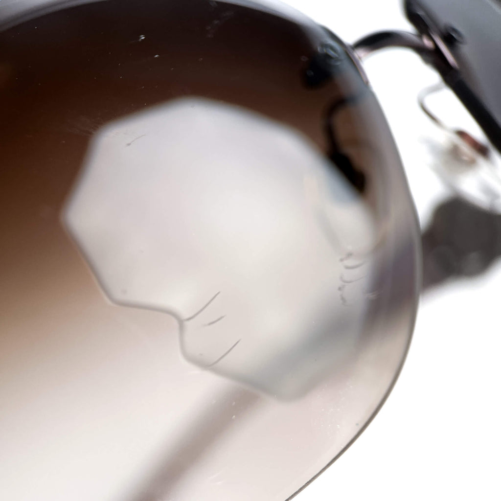 Second hand Chanel Camelia Shield Acetate Sunglasses Purple - Tabita Bags