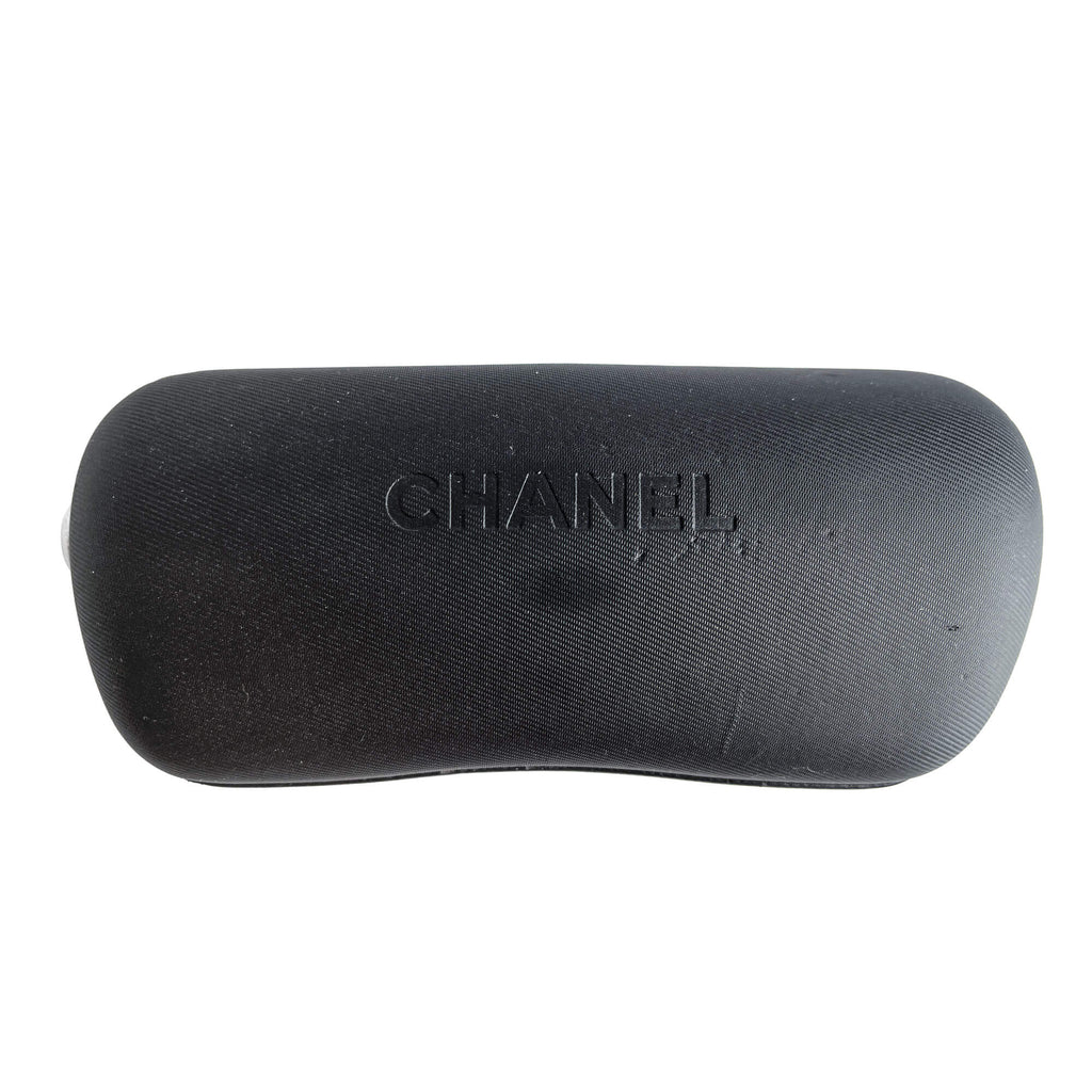 Second hand Chanel Camelia Shield Acetate Sunglasses Purple - Tabita Bags