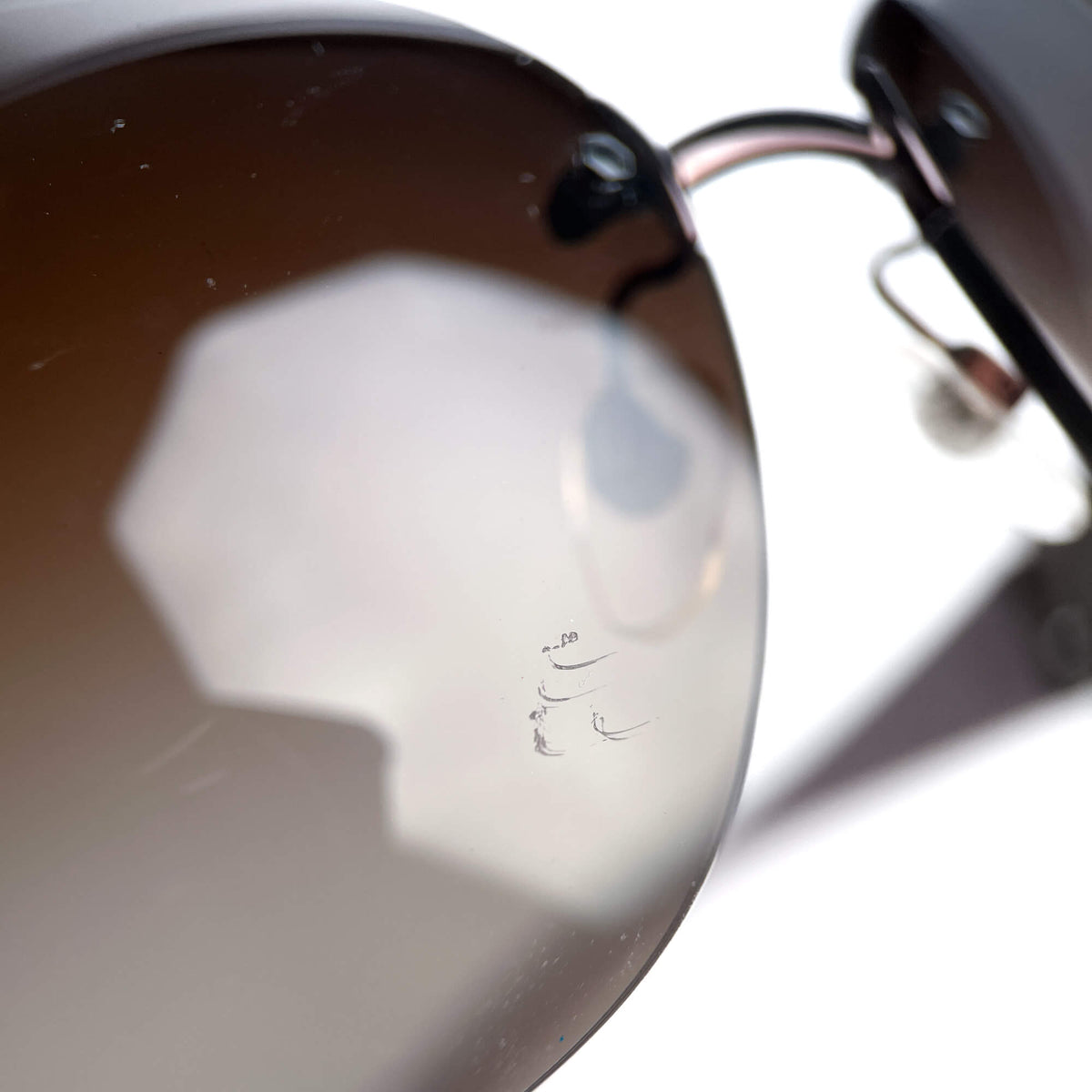 Second hand Chanel Camelia Shield Acetate Sunglasses Purple - Tabita Bags