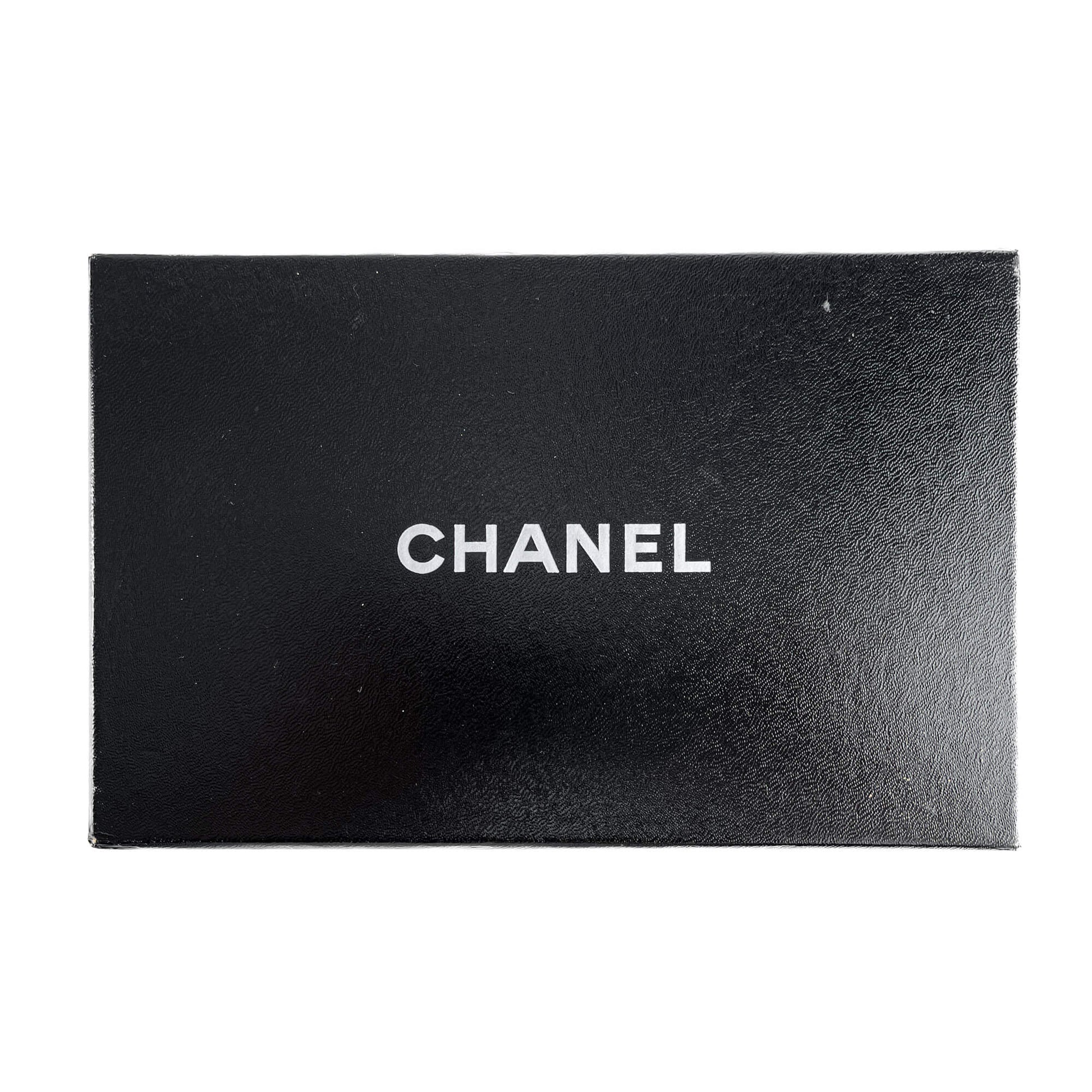 Second hand Chanel Camellia Lambskin Leather Embossed Long Flap Wallet Grey - Tabita Bags