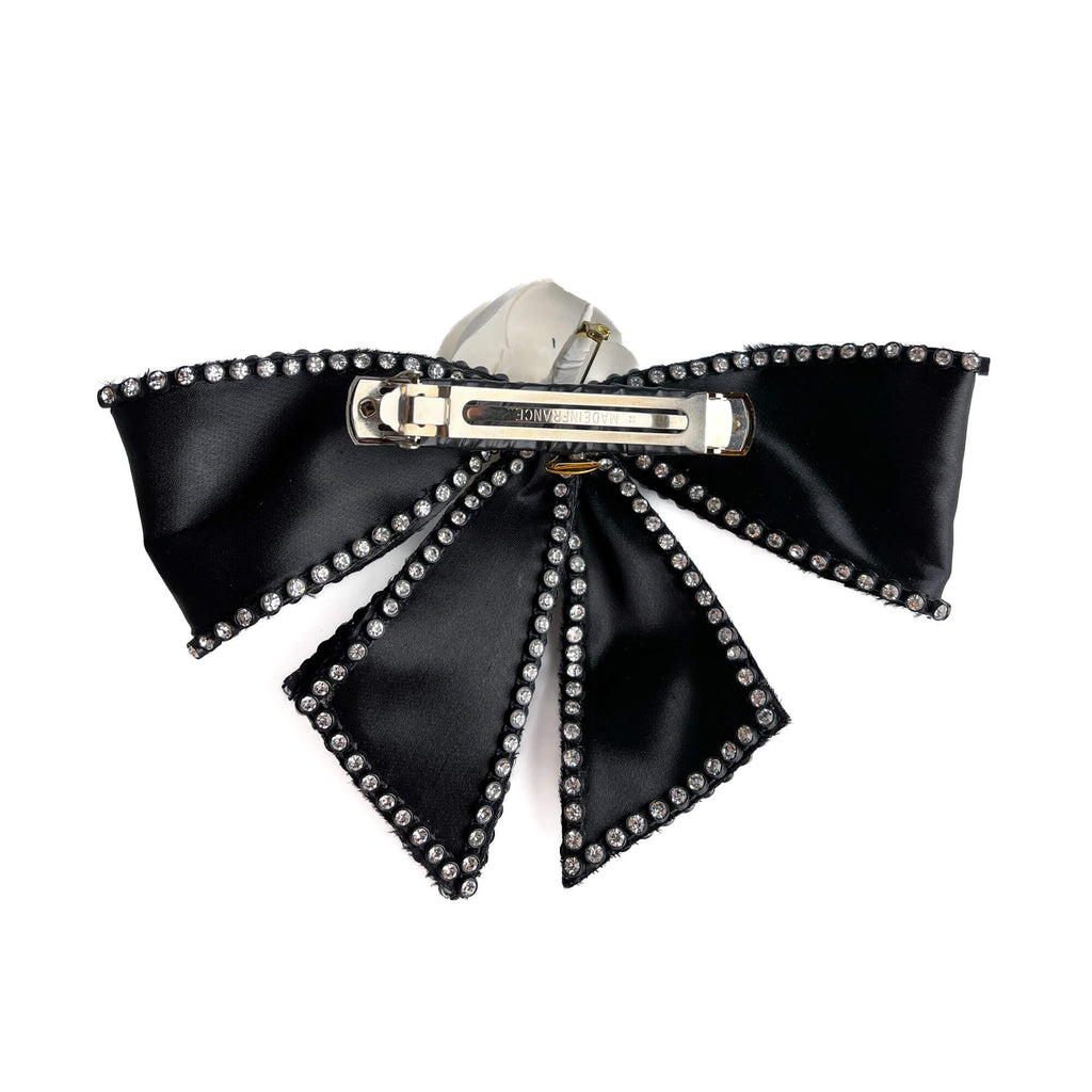 Second hand Chanel Camellia Silk Hair Accessory Bicolor - Tabita Bags