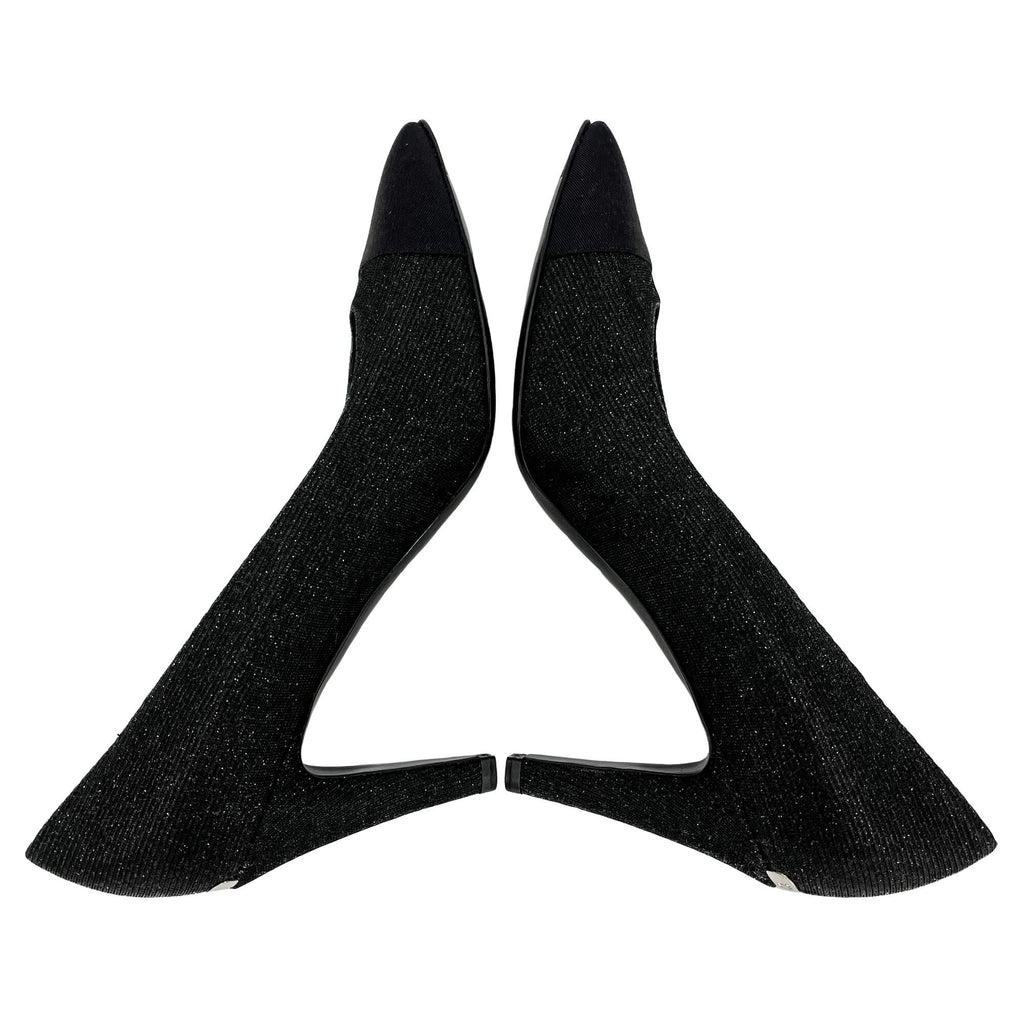 Second hand Chanel Cap - Toe Leather High Heel Pump 40 Heel 9 Cm Black - Tabita Bags