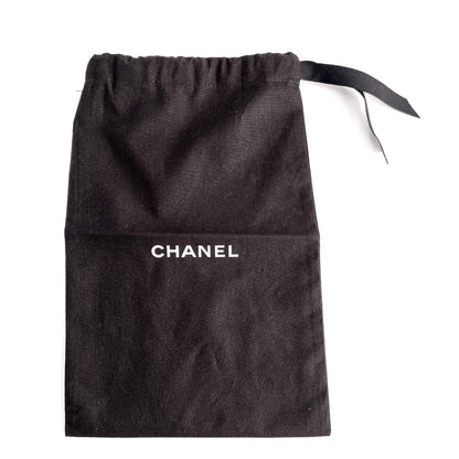 Second hand Chanel Cap - Toe Leather Printed Ballet Flats 40C Metallic Snake - Tabita Bags