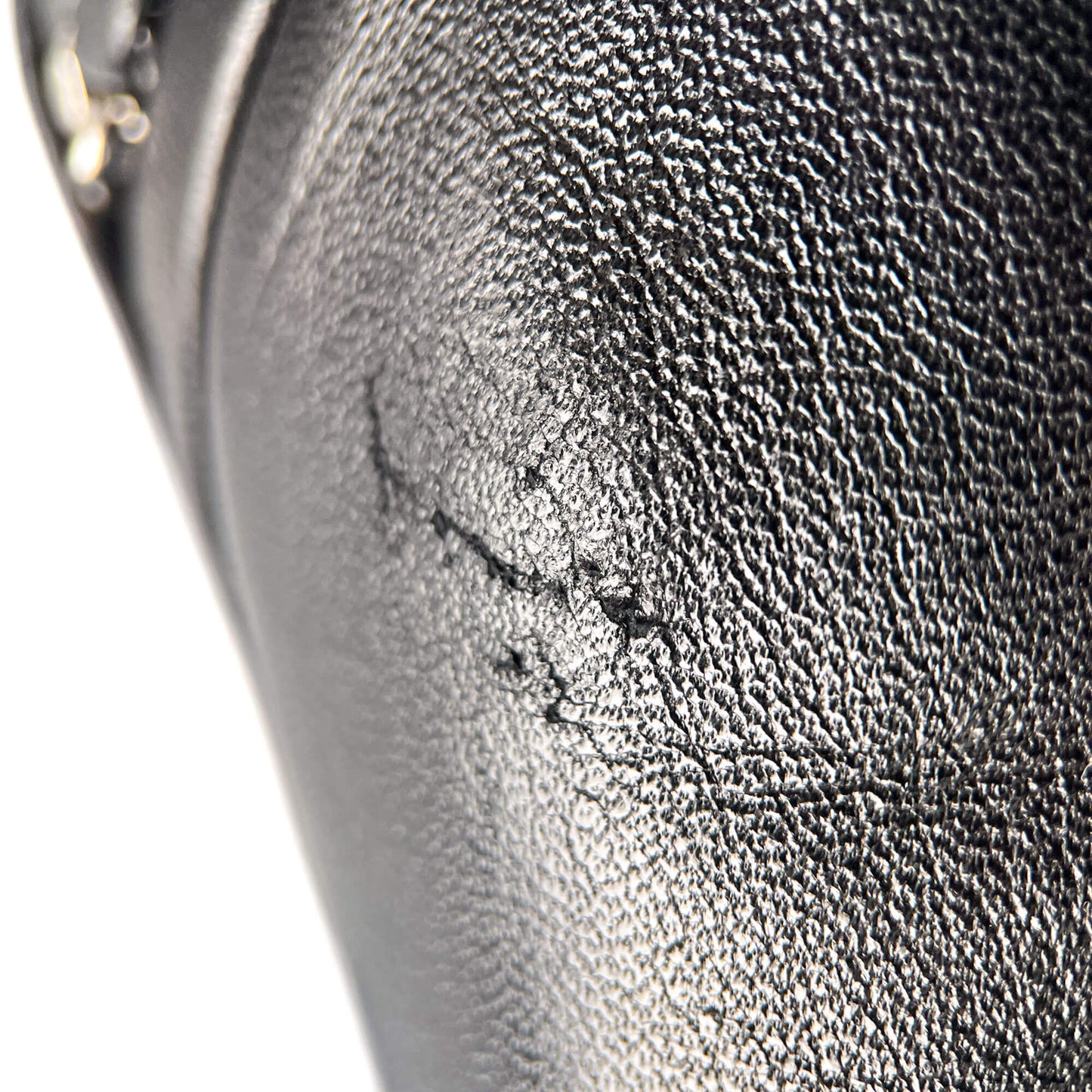 Second hand Chanel CC 110 Leather Chain Embellished Platform Ankle Boots 38.5 Black - Tabita Bags