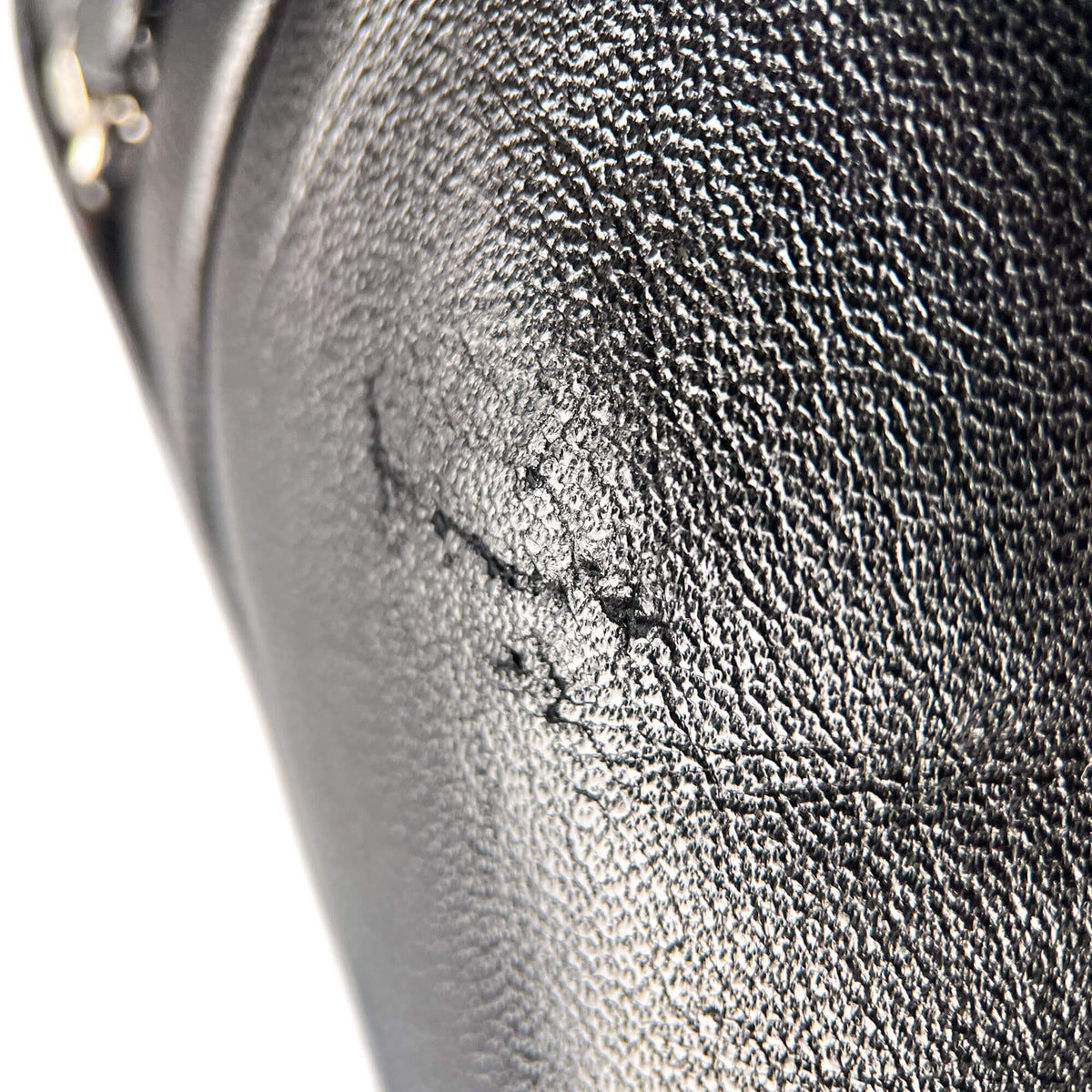 Second hand Chanel CC 110 Leather Chain Embellished Platform Ankle Boots 38.5 Black - Tabita Bags