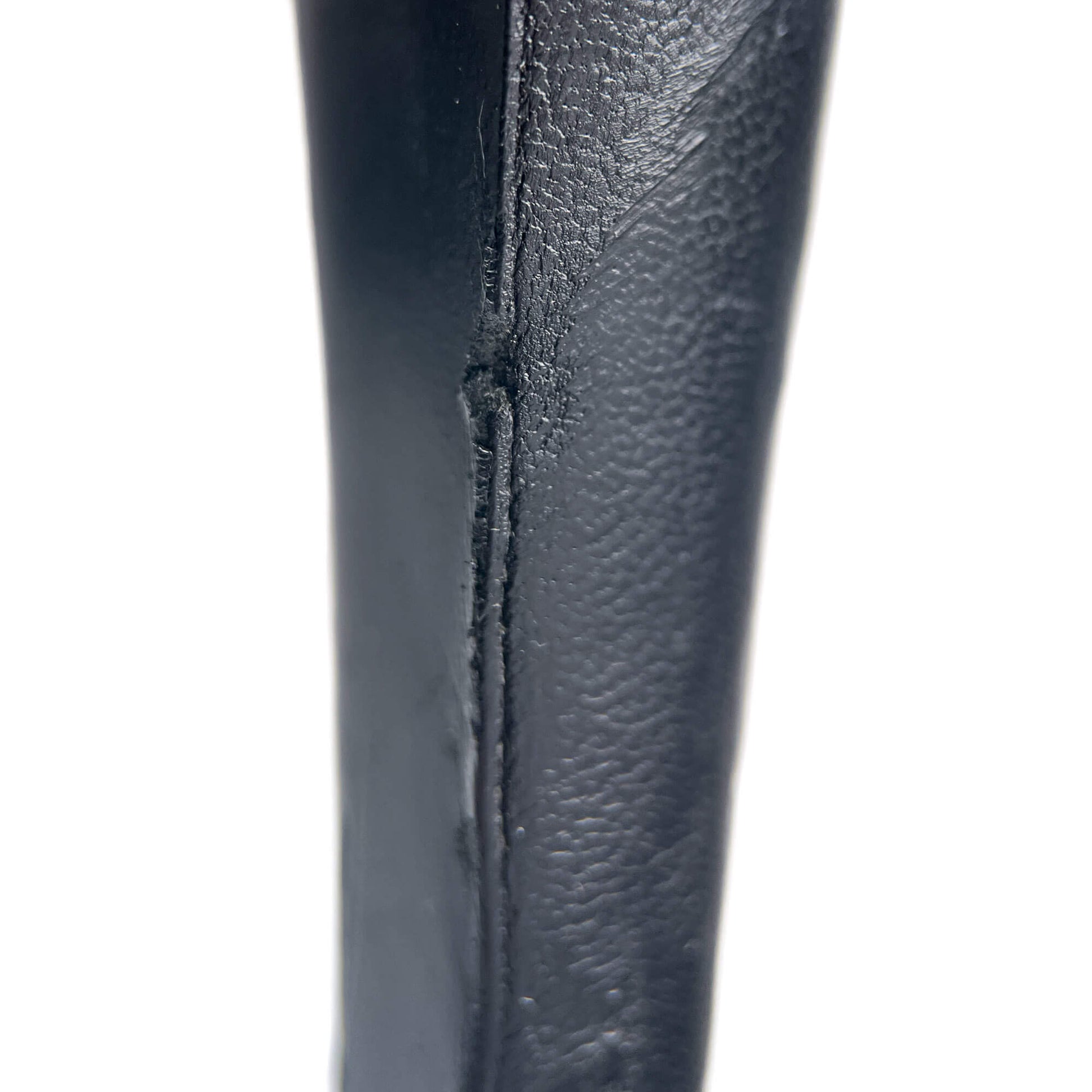 Second hand Chanel CC 110 Leather Chain Embellished Platform Ankle Boots 38.5 Black - Tabita Bags