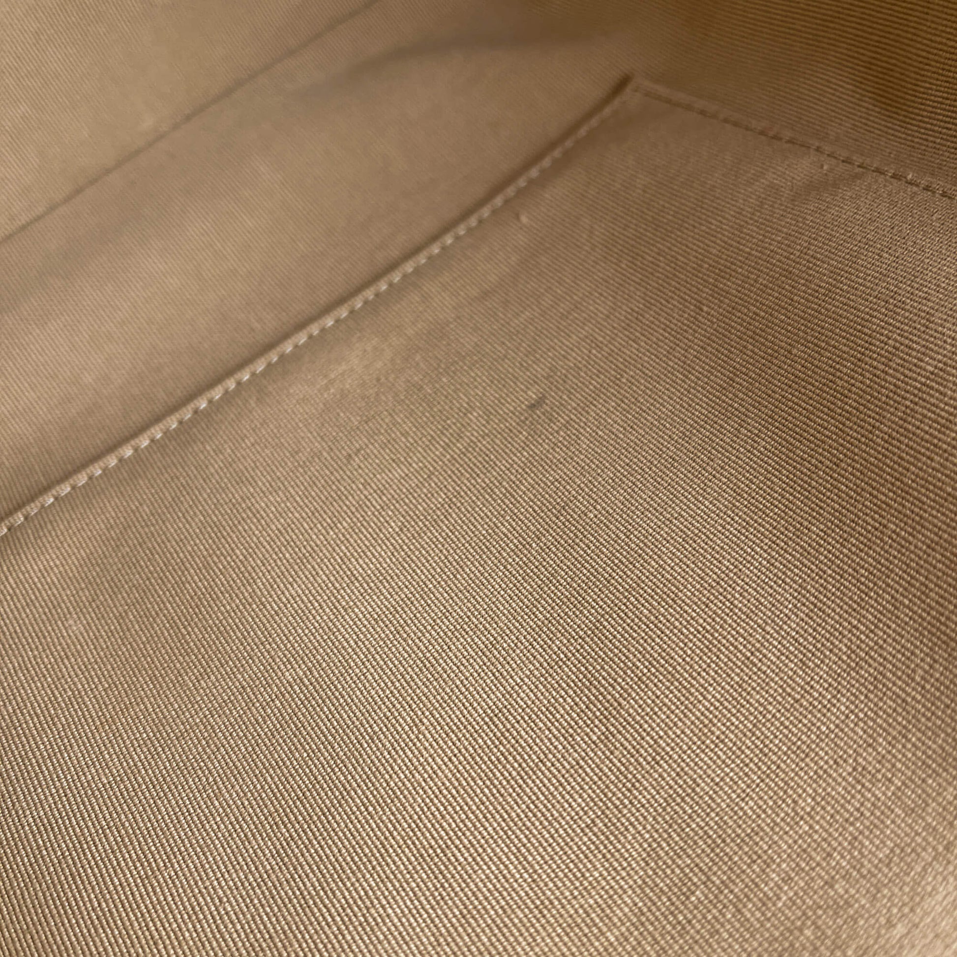 Second hand Chanel CC Caviar Leather Matelassè Tote Shoulder Bag Beige - Tabita Bags