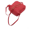 Second hand Chanel CC Filigree Caviar Leather Quilted Backpack Red - Tabita Bags