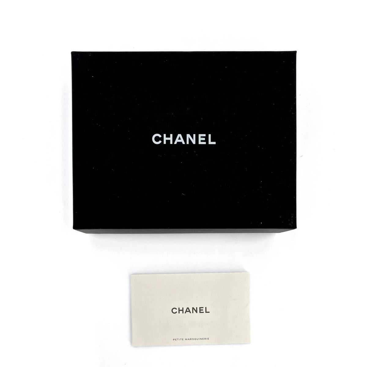 Second hand Chanel CC Lambskin Leather Cards Holder Black - Tabita Bags