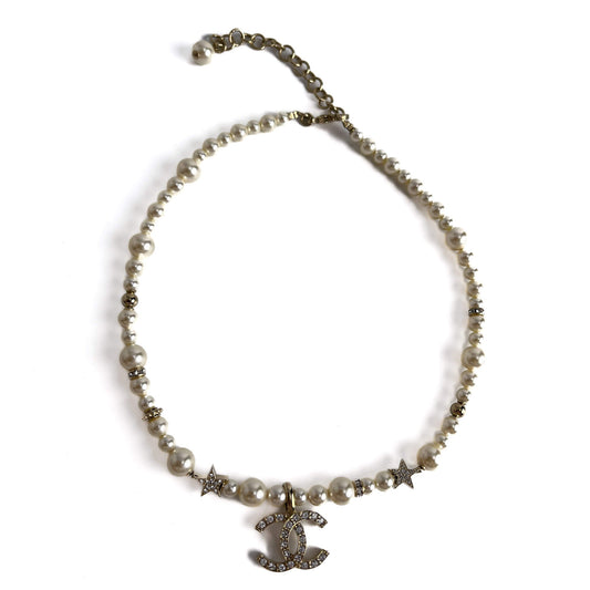 Second hand Chanel CC Metal Choker Gold - Tabita Bags