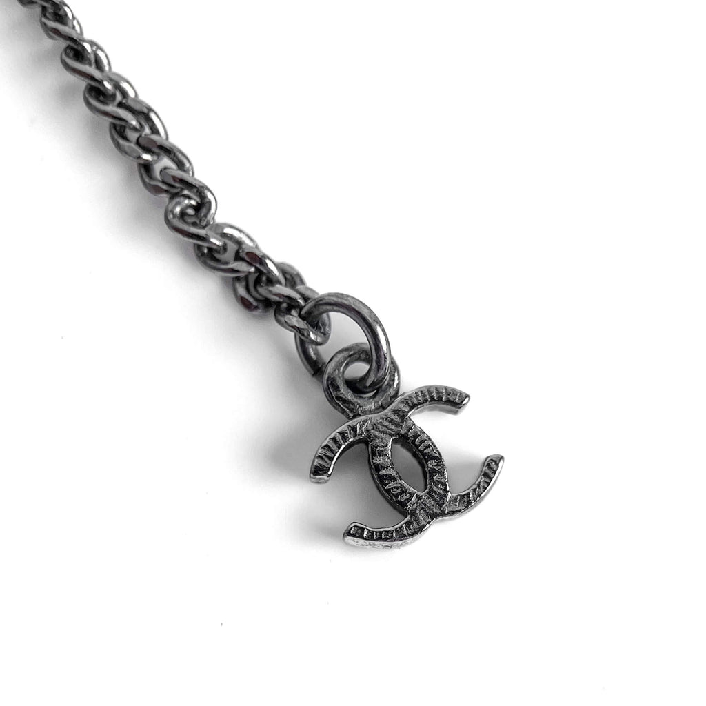 Second hand Chanel CC Metal Necklace Bicolor - Tabita Bags