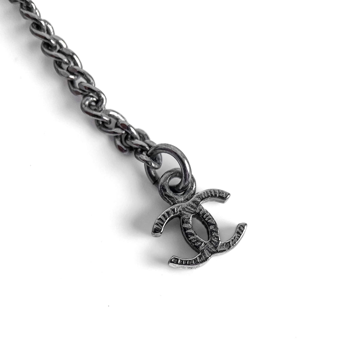 Second hand Chanel CC Metal Necklace Bicolor - Tabita Bags
