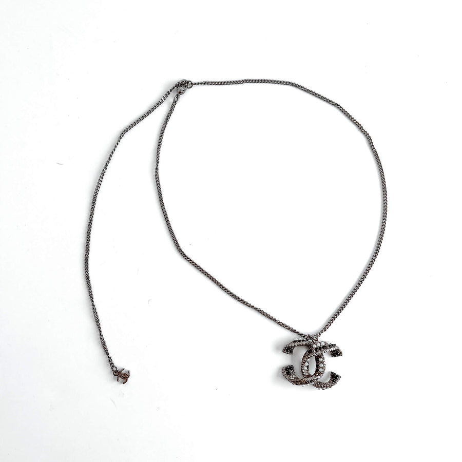 Second hand Chanel CC Metal Necklace Bicolor - Tabita Bags