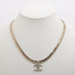 Second hand Chanel CC Metal Necklace Gold - Tabita Bags