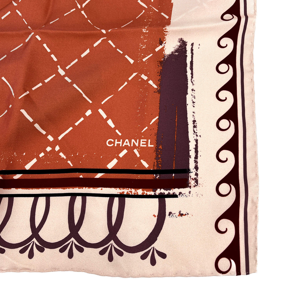 Second hand Chanel CC Silk Foulard Dust Pink - Tabita Bags