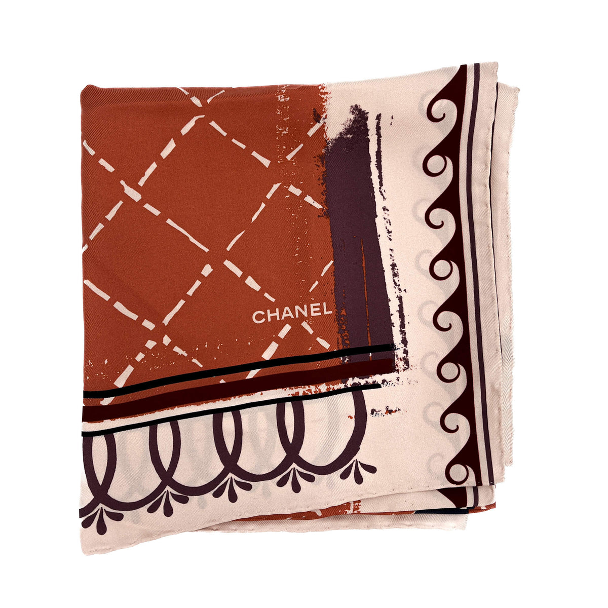 Second hand Chanel CC Silk Foulard Dust Pink - Tabita Bags