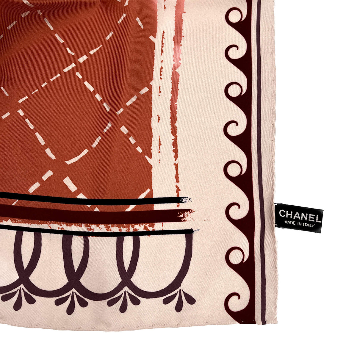 Second hand Chanel CC Silk Foulard Dust Pink - Tabita Bags