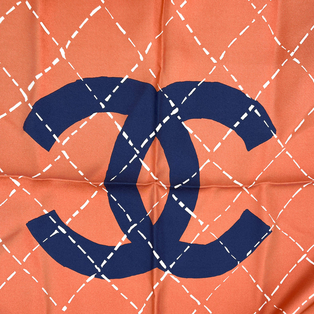 Second hand Chanel CC Silk Foulard Dust Pink - Tabita Bags