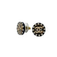 Second hand Chanel CC Stud Earrings Black & White - Tabita Bags