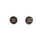 Second hand Chanel CC Stud Earrings Black & White - Tabita Bags