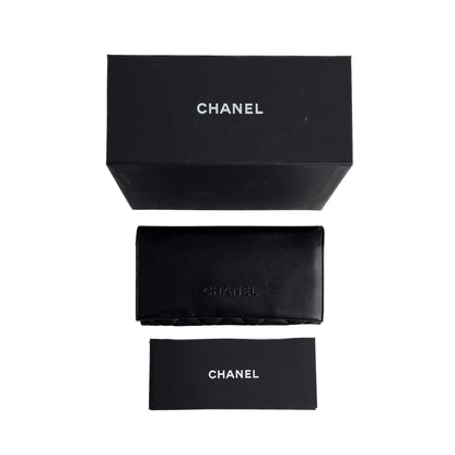 Second hand Chanel Chain Metal Sunglasses Black - Tabita Bags
