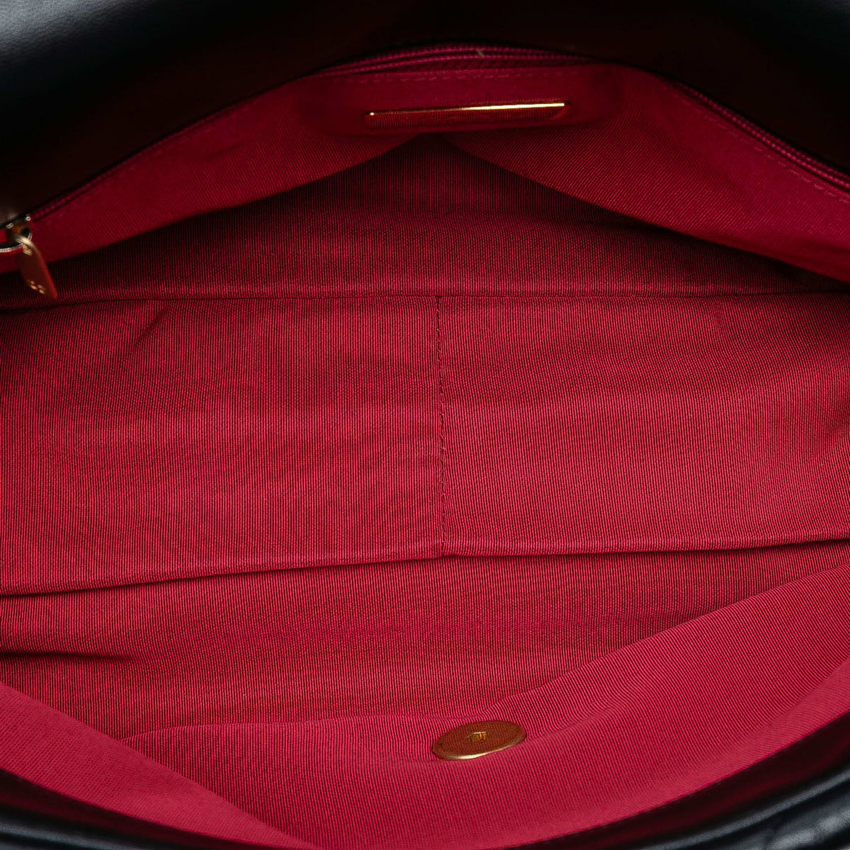 Second hand Chanel CHANEL 19 Maxi Lambskin Leather Matelassè Flap Handbag Black - Tabita Bags