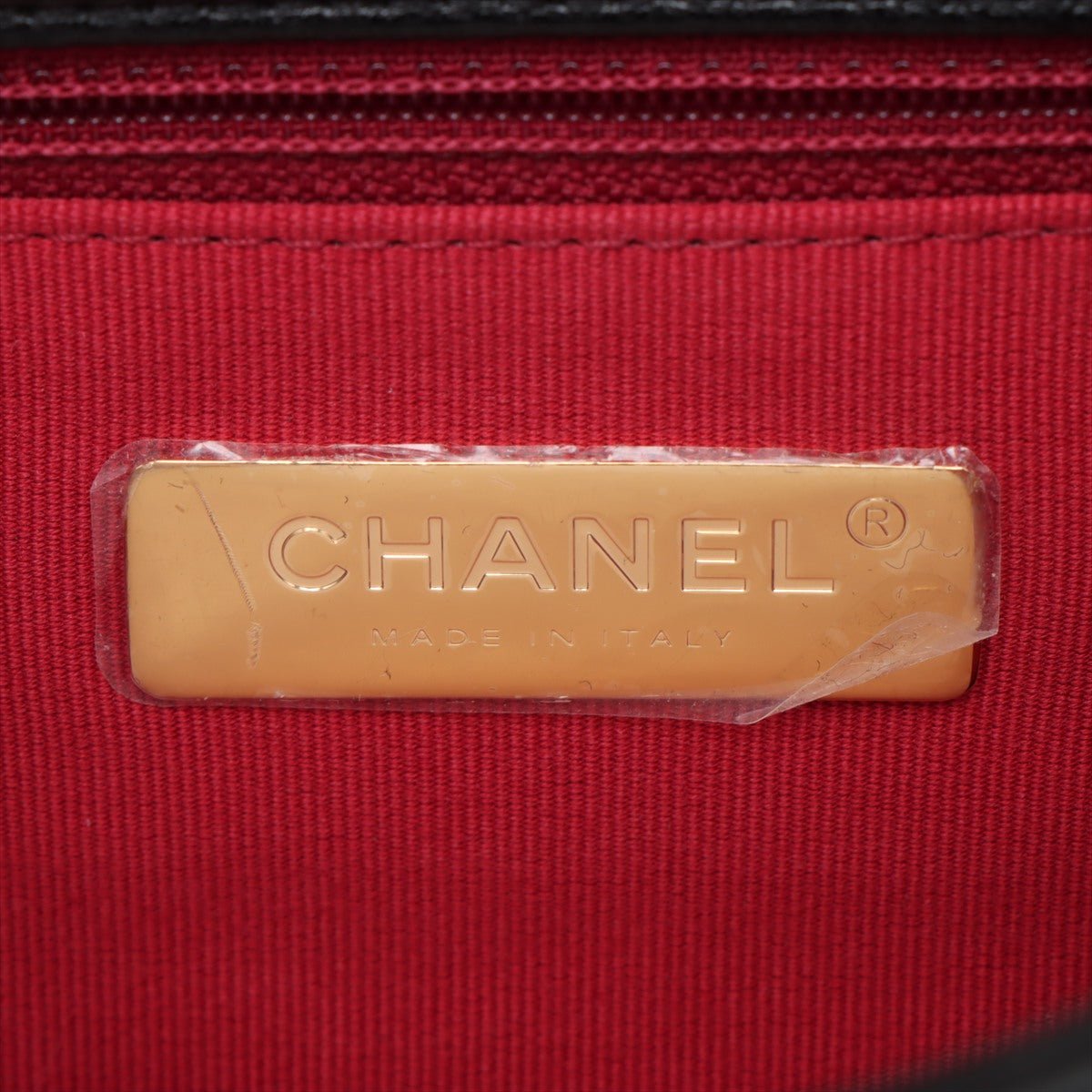 Second hand Chanel CHANEL 19 Medium Lambskin Leather Matelassè Flap Handbag Black - Tabita Bags