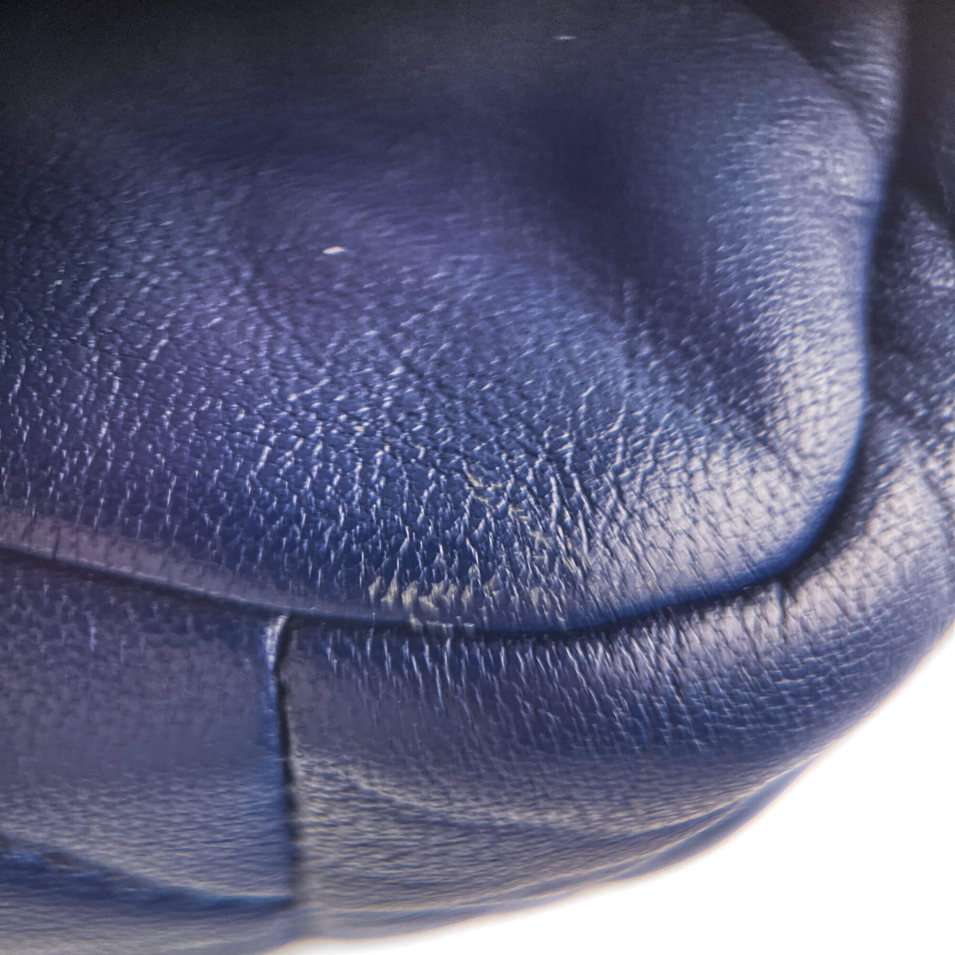 Second hand Chanel CHANEL 19 Medium Lambskin Leather Matelassè Flap Handbag Blue - Tabita Bags